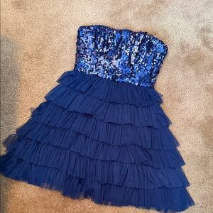 dELiA*s Shimmering Navy Sequin Dress